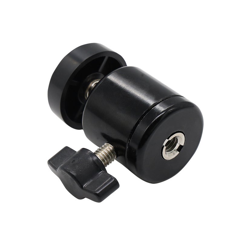 Metal micro single tripod camera fill light bracket beauty lamp holder projector monitor universal spherical head C008 flat small head - Image 3