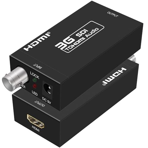 Microware SDI to HDMI Converter Adapter Mini 3G HD Sdi Hdmi Adapter for SD-SDI, HD-SDI and 3G-SDI signals - Image 1