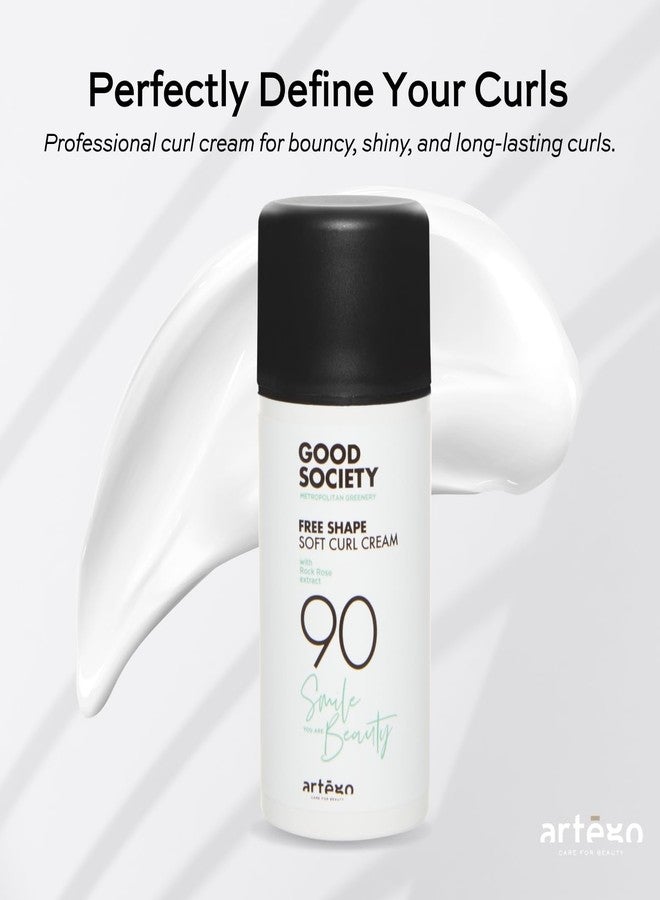 artego Artègo Good Society Free Shape Soft Curl Cream (3.4 oz) - Curl Defining & Anti-Frizz Styling Cream for Soft, Bouncy Curls - Image 2