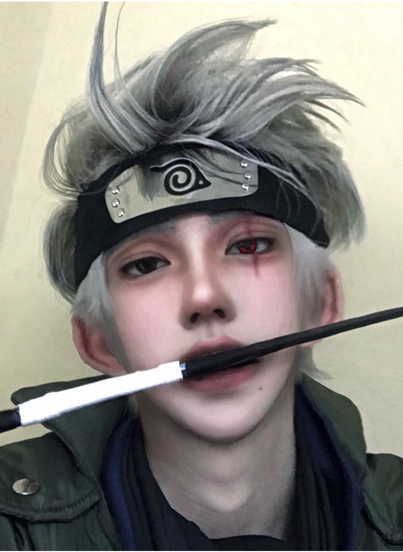 Unibling - Kakashi's Mangekyo Sharingan Naruto Yearly Colored Contact Lenses, Unisex Cosmetic Contact Lenses, Enlargement Collection, Cosplay, With Case - Image 1