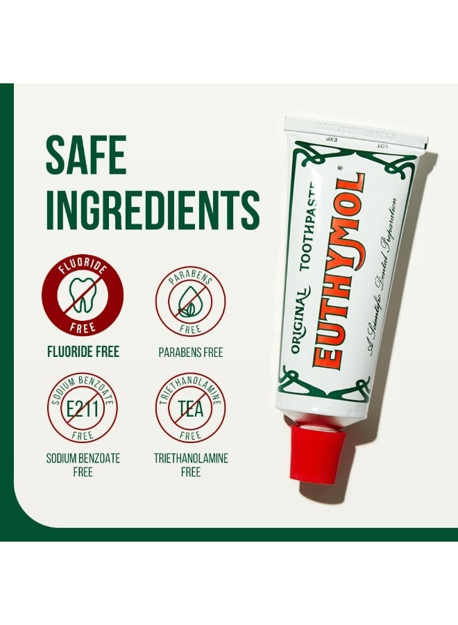 يوثيمول أنبوب معجون أسنان يوثيمول الأصلي (75 مل) - عبوة من قطعتين - Image 2