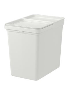 Zaboon Bin With Lid, Light Grey, 22 L  - Image 1