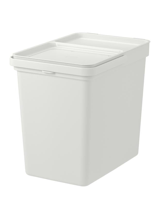 Zaboon Bin With Lid, Light Grey, 22 L - Image 1