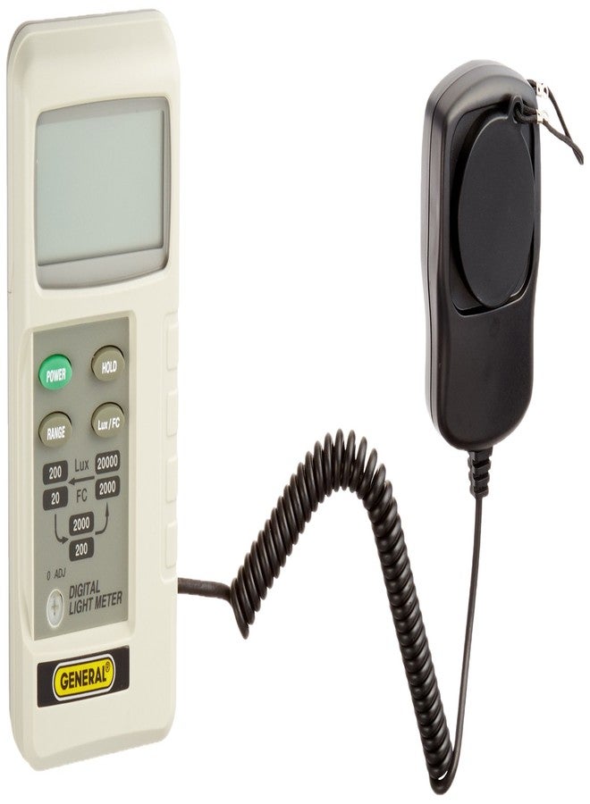 General Tools DLM2000 Digital Light Meter, Off White, Small - Image 1
