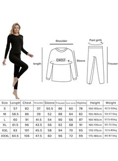 Beauenty Thermal Underwear for Women Fleece Lined Base Layer Pajama Set Cold Weather  - Image 5