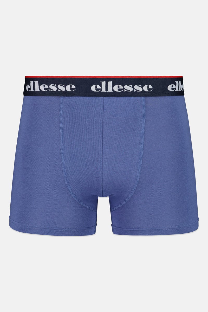 Ellesse Men 3 Pieces Brand Logo Trunks, Multicolor - Image 5