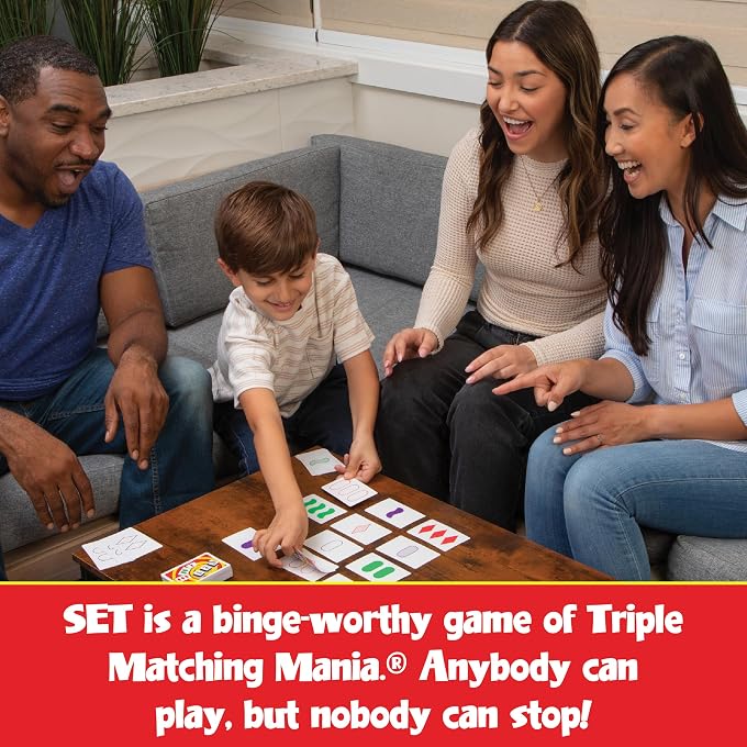 PlayMonster SET Enterprises SET - The Family Card Game of Visual Perception - Race to Find The Matches, For Ages 8+,81 Cards, Rules included | Award Winning, Family Game Night, Travel Games, Playing Cards Screen-Free - Image 2