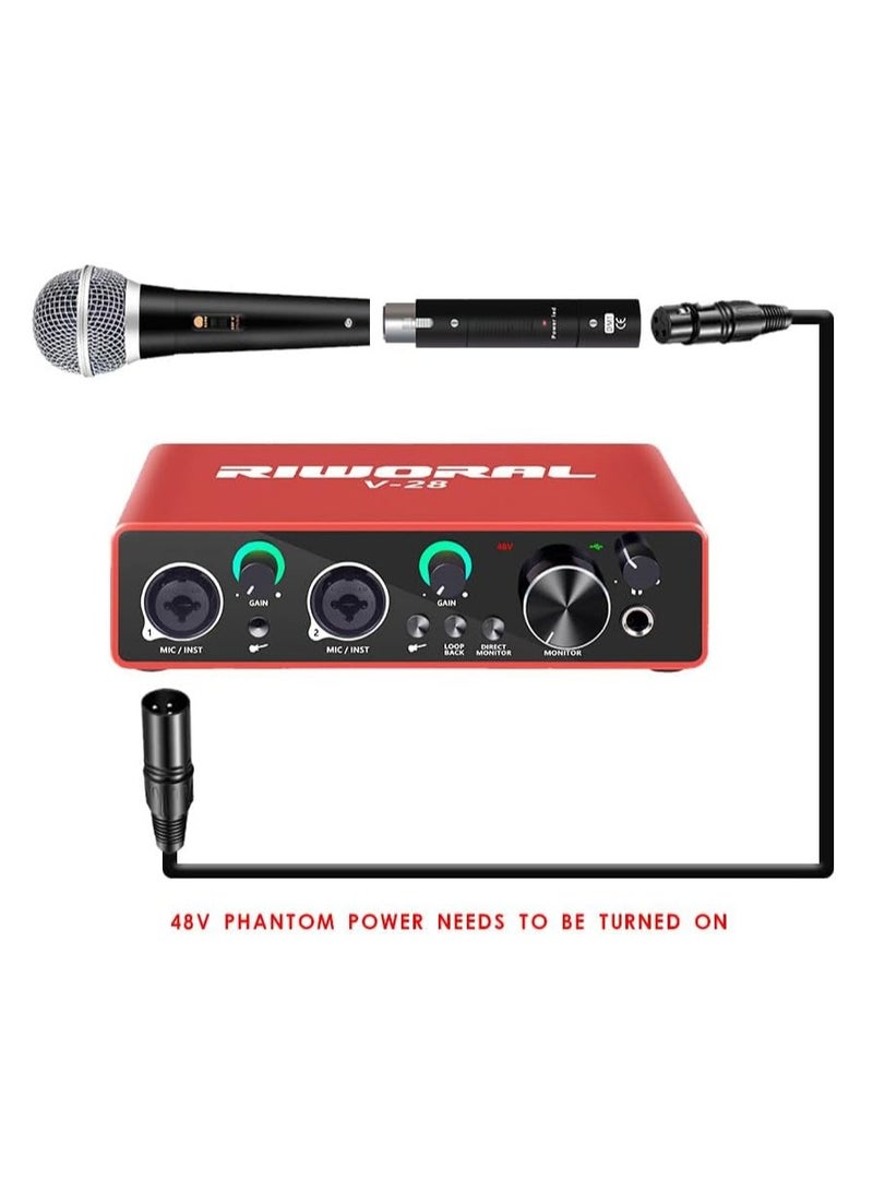 Microphone Preamp with 28dB Gain for Mic Booster Preamplifier for Dynamic and Passive Ribbon Microphones  - Image 5