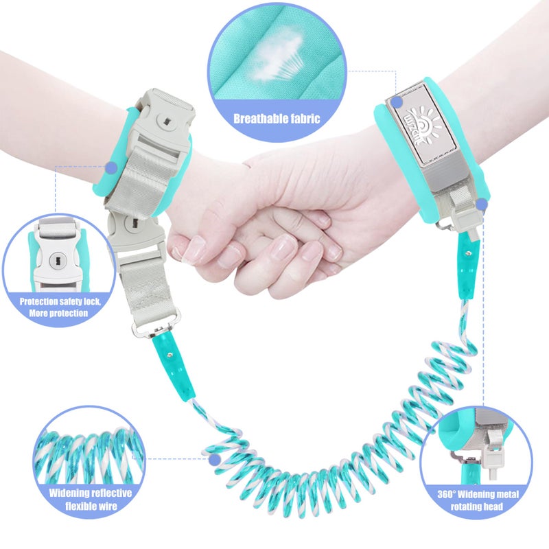 WSZCML Toddler Leash For Walking  Toddler Safety Harnesses Leashes  Safety Harness With Lock For Kids  Anti Lost Wrist Link For Toddlers  Upgrade With Reflective Tape Liner(6.5Ft)For Kids - Image 4