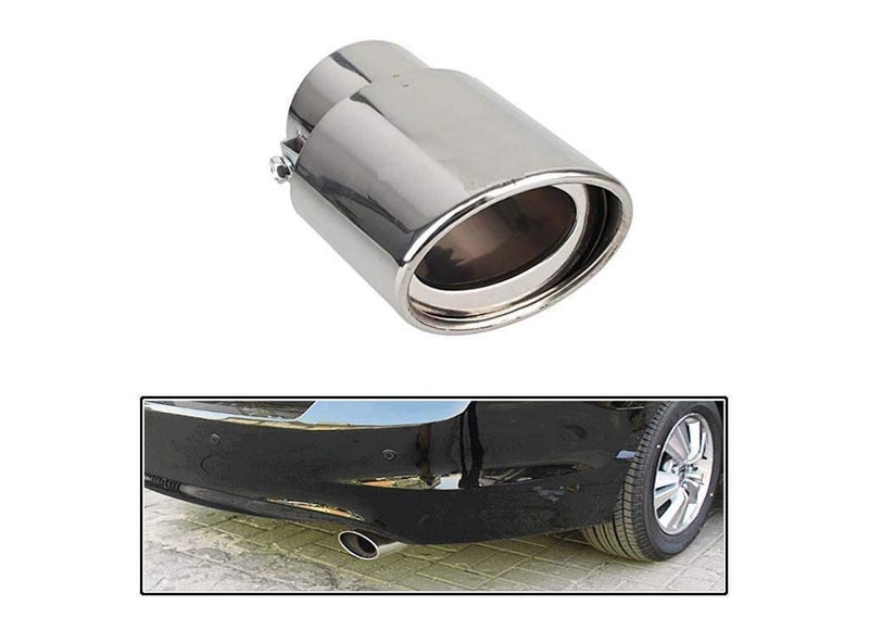 Supremechoice Car A1 Quality Single Oval Pipe Car Exhaust Silencer Tipe Chrome For Renault Duster - Image 3