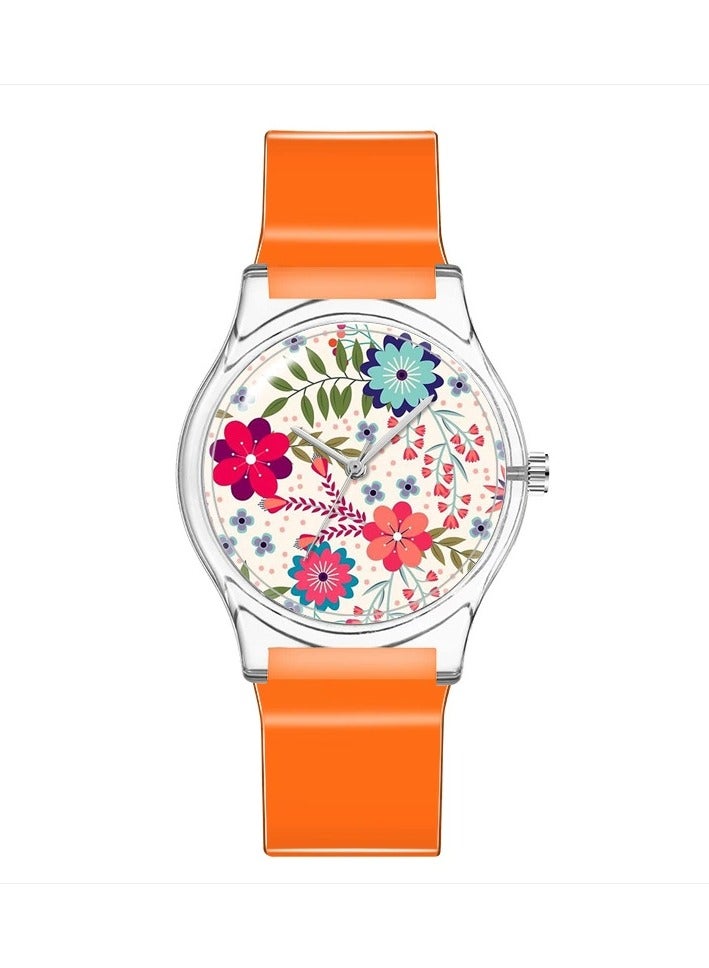 Goolsky Kids Student Waterproof Watch – Korean Style Plastic Wristwatch for Girls - Image 1