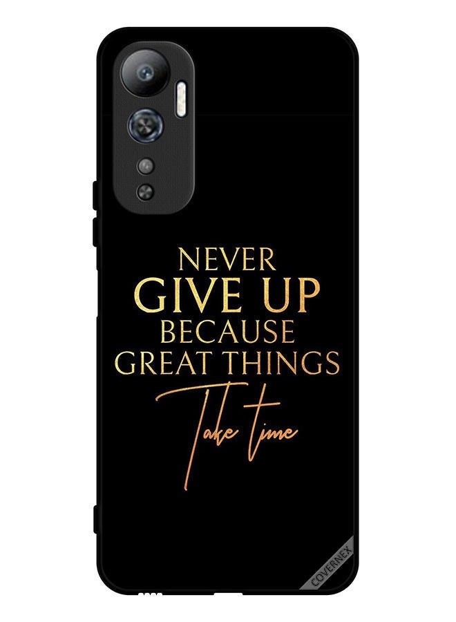 Covernex Protective Case Cover For Infinix Hot 20 4G Never Give Up - Image 1