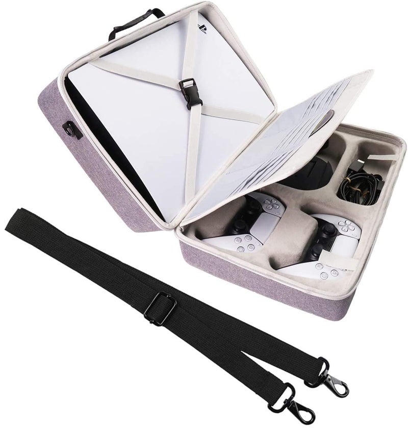 Khanka حقيبة سفر صلبة خانكا لجهاز سوني بلاي ستيشن 5. (الحقيبة فقط،) (رمادي) [لعبة فيديو] - Image 1