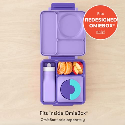 Omie OmieBox Reusable Silicone Water Bottle - 8.7 oz, Straw Top, BPA-Free & Phthalate-Free, Leak-Proof (Purple) (OmieBox Sold Separately) - Image 2