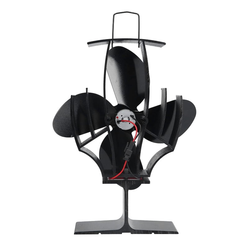 Aluminum Heat Powered Stove Fan 4 Blades Thermoelectric Module For Wood Burning Fireplace - Image 5