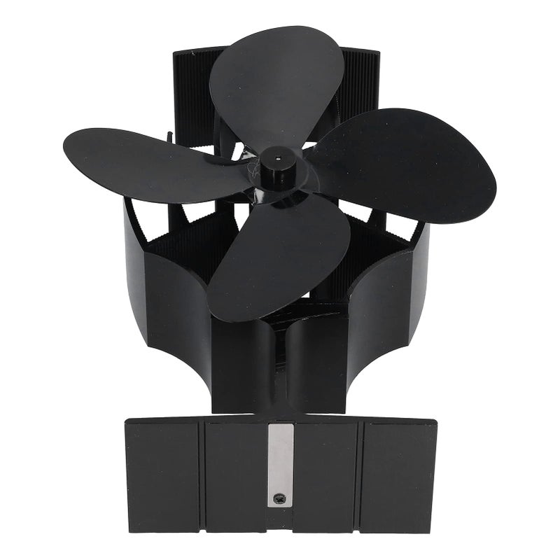 Aluminum Heat Powered Stove Fan 4 Blades Thermoelectric Module For Wood Burning Fireplace - Image 4