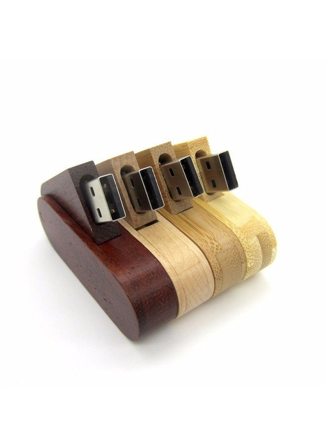 Wooden Usb Flash Drive Redwood Maple Wood Business Gifts Custom Engraved Logo Creative 64gb Memory Stick-Color:Carbonized Bamboo-Capacity:Wooden Box  - Image 3