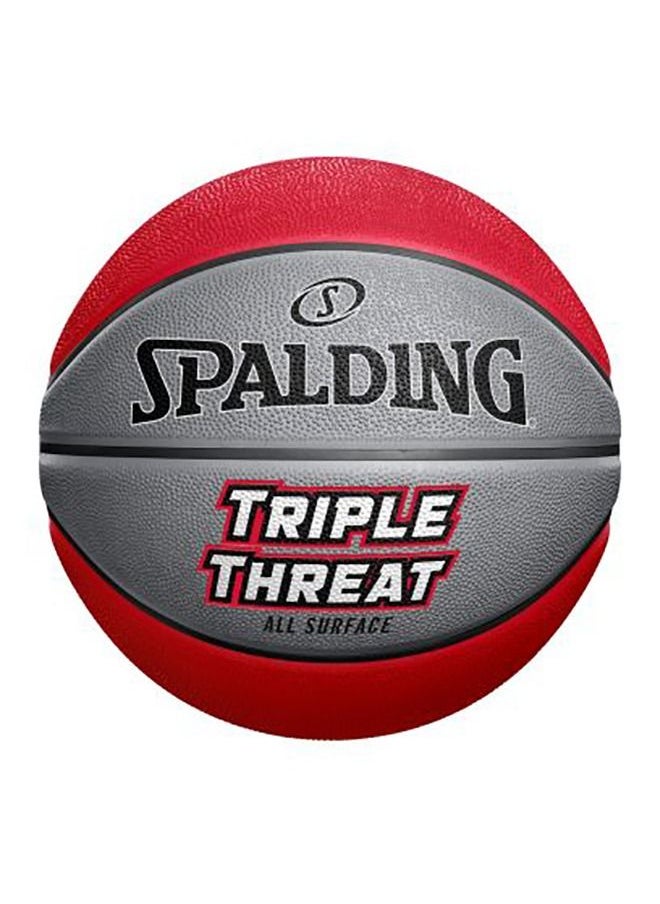 SPALDING كرة سلة مطاطية ثلاثية التهديد  - Image 1