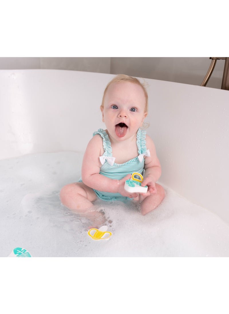MATCHSTICK MONKEY Bathtime Sinking/ Floating Toys Banana/ Leaf  - Image 1