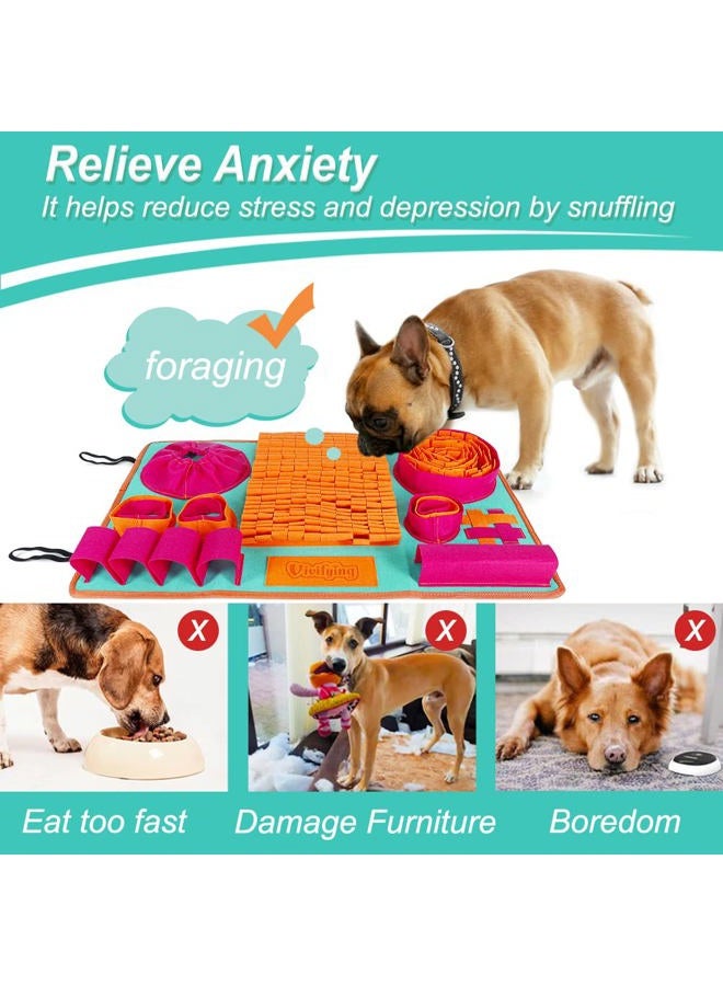 Vivifying Snuffle Mat for Dogs, Interactive Dog Enrichment Toys for Small Dogs and Cats Slow Eating and Keep Busy, Sniff Mat for Boredom and Mental Stimulation - Image 5