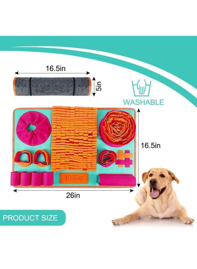 Vivifying Snuffle Mat for Dogs, Interactive Dog Enrichment Toys for Small Dogs and Cats Slow Eating and Keep Busy, Sniff Mat for Boredom and Mental Stimulation - Image 3