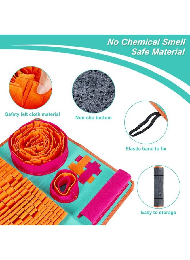 Vivifying Snuffle Mat for Dogs, Interactive Dog Enrichment Toys for Small Dogs and Cats Slow Eating and Keep Busy, Sniff Mat for Boredom and Mental Stimulation - Image 4