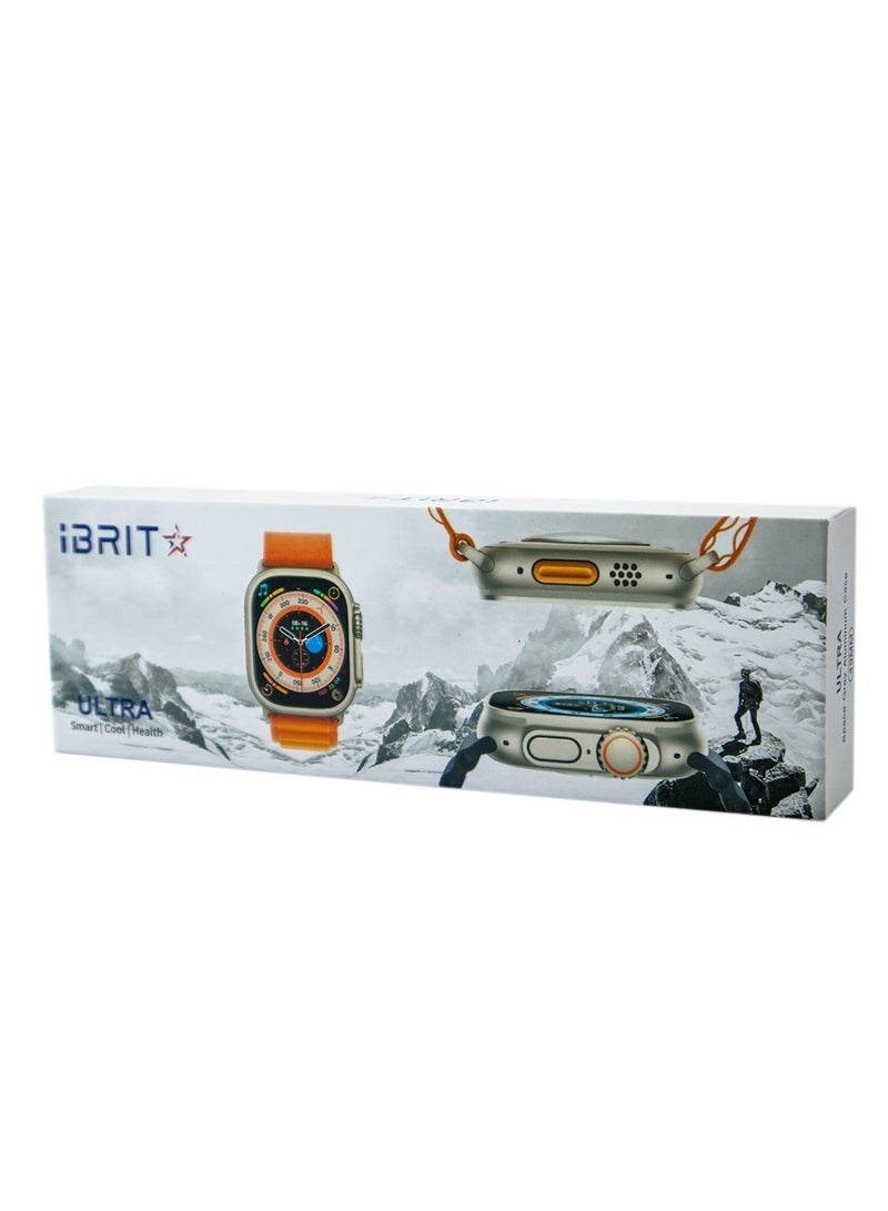 iBRIT 49mm Smart Watch iBrit Ultra Aluminum Case Support Bluetooth Calling Wireless Charging Health Care Green - Image 4