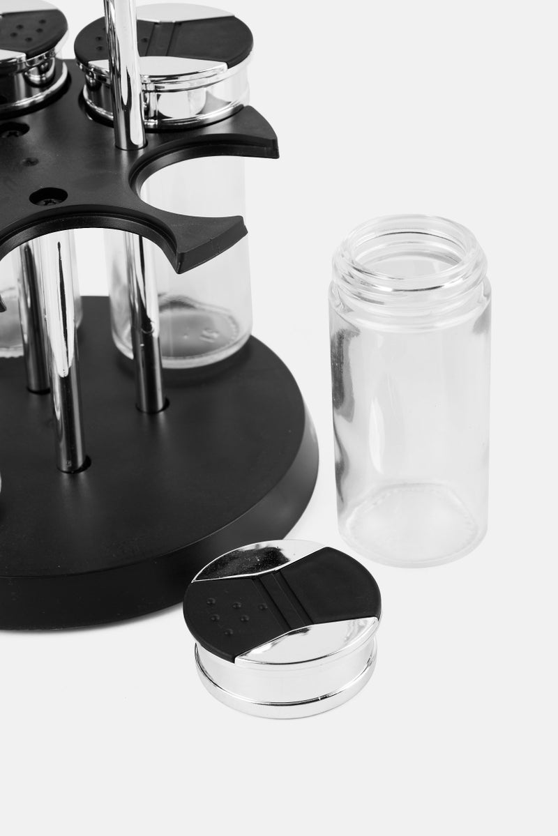 Fissman 7 Pieces Glass Condiment Set, Transparent - Image 3