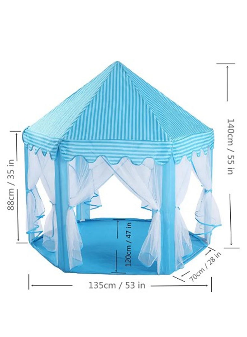 NAFEH Large Indoor and Outdoor Kids Play House Kids Tent New children's hexagonal tent indoor and outdoor tulle princess prince tent mosquito proof breathable tent - Image 3