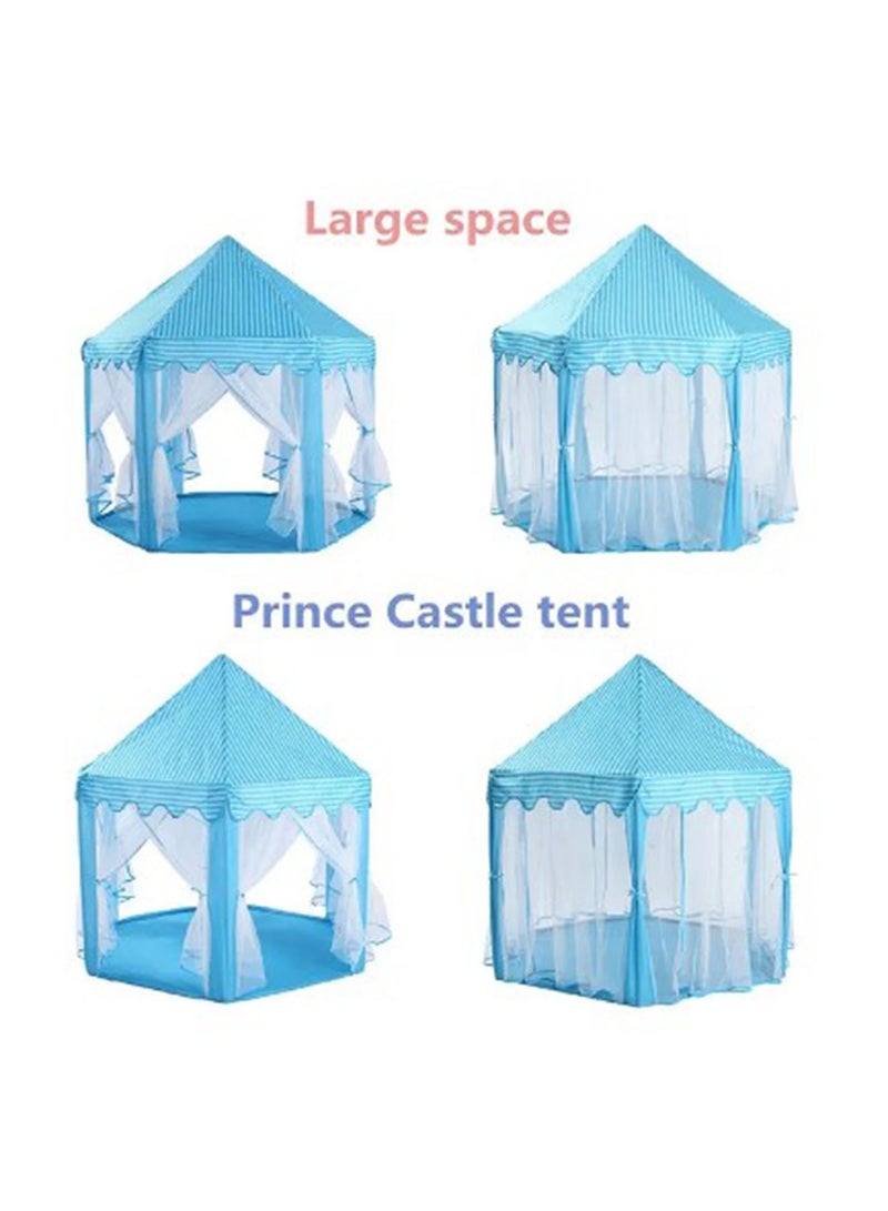NAFEH Large Indoor and Outdoor Kids Play House Kids Tent New children's hexagonal tent indoor and outdoor tulle princess prince tent mosquito proof breathable tent - Image 4