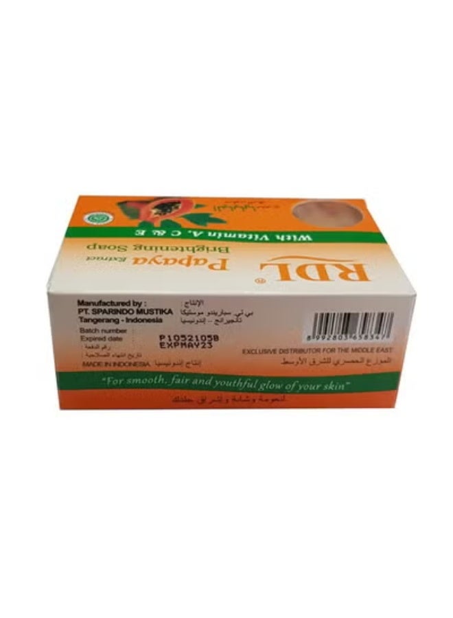 ار دي ال صابون تفتيح بخلاصة البابايا 135 جرام - Image 2