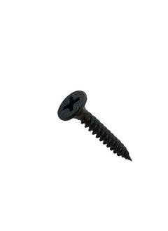 Hasanat Essentials Self Tapping Screws CSK Flat Head Philips Head Black Phosphate Fine Thread Various Sizes For fastening wood metal DIY Home Projects Fastening Packet 25 pcs All Sizes (10 x 4)