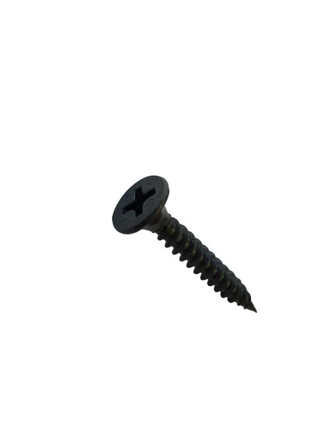 HASANAT ESSENTIALS Hasanat Essentials Self Tapping Screws CSK Flat Head Philips Head Black Phosphate Fine Thread Various Sizes For fastening wood metal DIY Home Projects Fastening Packet 25 pcs All Sizes (10 x 4) 