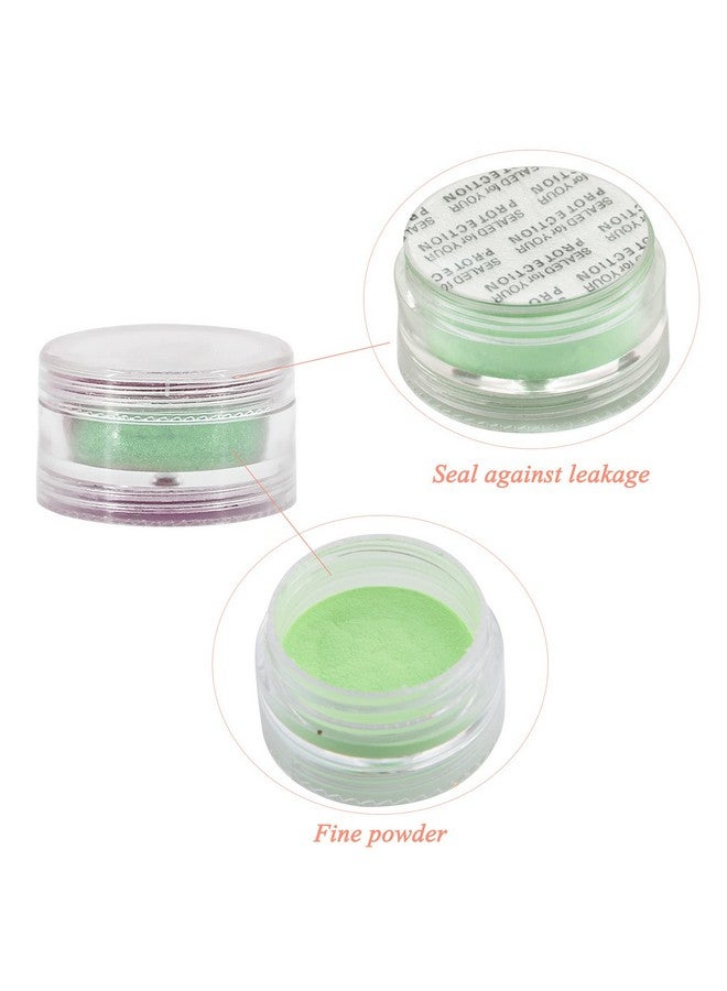 Duufin 54 Colors Pigment Nail Powder Colorful Luminous Powder Iridescent Glitter Pearlescent High Gloss Nail Powder Halo Powder Nails Pigment For Nail Art Body And Craft - Image 3
