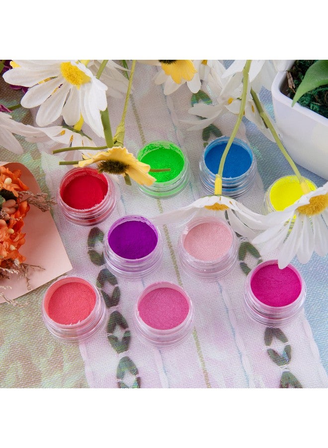Duufin 54 Colors Pigment Nail Powder Colorful Luminous Powder Iridescent Glitter Pearlescent High Gloss Nail Powder Halo Powder Nails Pigment For Nail Art Body And Craft - Image 5