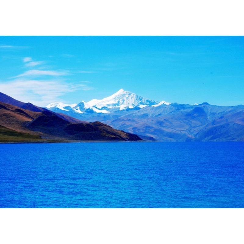 Xizang Plateau Mount Everest Tanggula Mountain Holy Lake Scenery Poster Decorative Painting Po Frame Mural Hanging Painting - Image 1