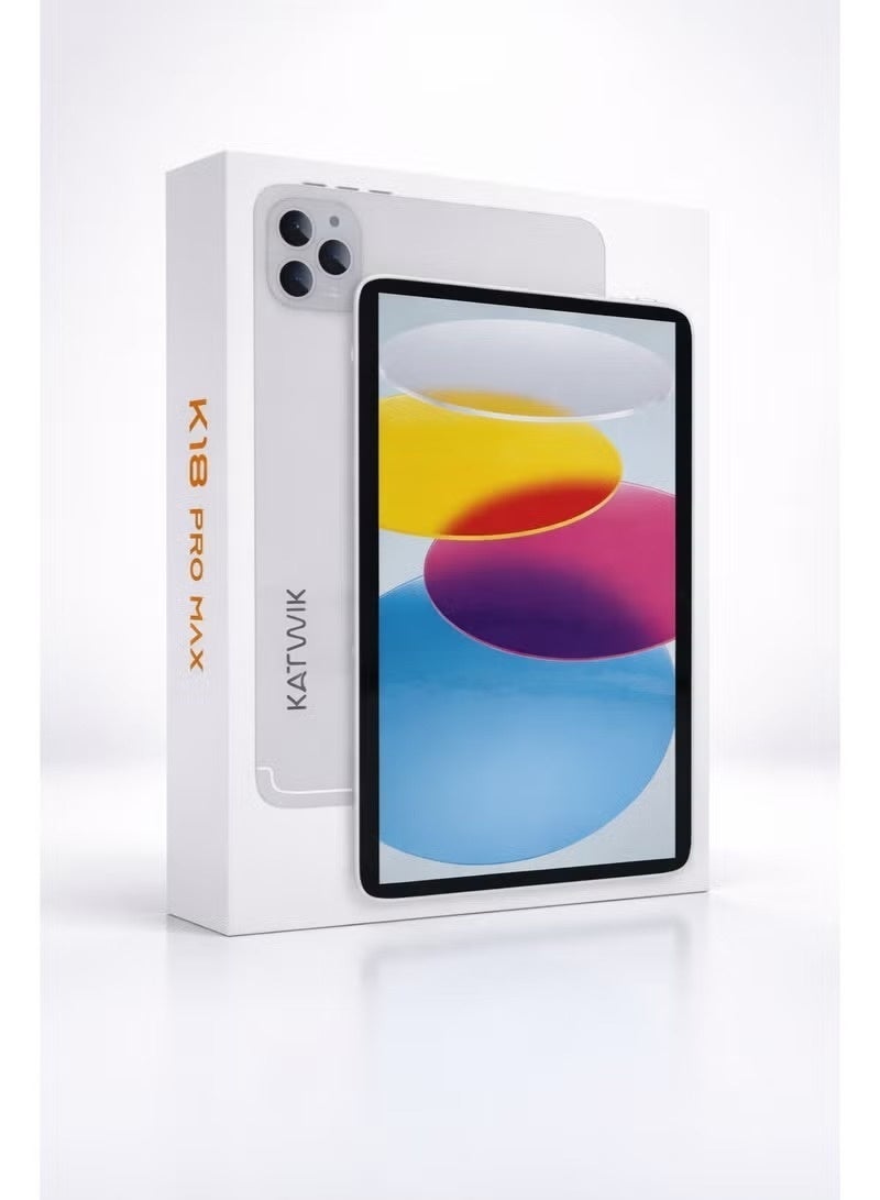 KATWIK K18 Pro Max 10.1” Smart PC Tablet | 16GB RAM | 1TB Storage | Android Tablet with Leather Case & Bluetooth Headset - Image 3
