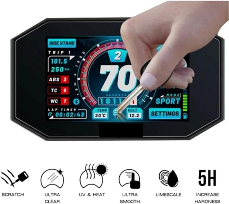 DEMULAX Motorcycle Dashboard Screen Protector - Image 4