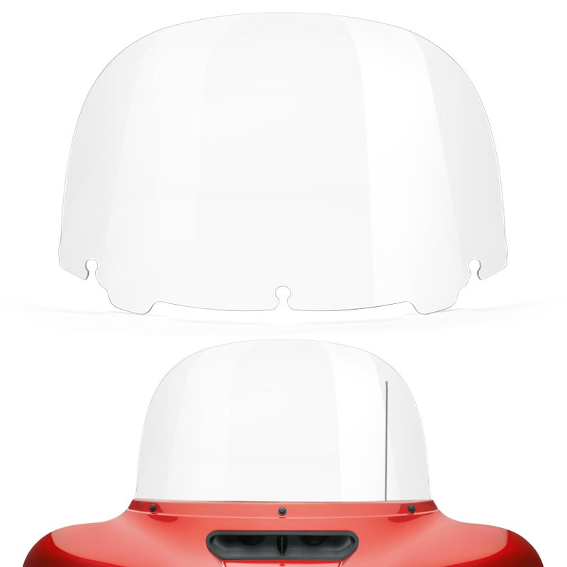 Amazicha Windshield 13 Round Windscreen 20142023 Fit for Harley Davidson Touring Street Glide1423 Electra Glide 1422 Ultra Limited 1424 and 14later Tri Glide models Except 23 FLHXSEClear