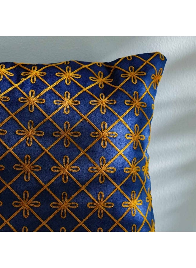 DANUBE HOME Ramadan Aari Gold Embroidery Cushion Cover 45x45 CM  - Image 2