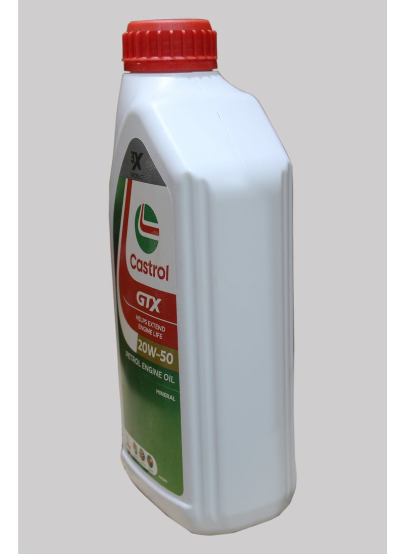 كاسترول زيت محرك كاسترول 20W-50 GTX سعة 1 لتر - Image 2