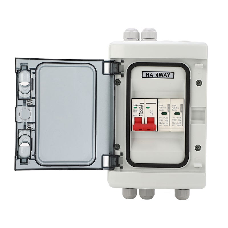 Circuit Breaker MCB Isolation Switch Protection Waterproof Distribution Box DC 500V for Outdoor 32A - Image 4
