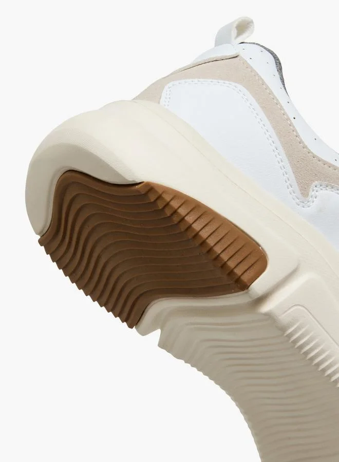 LBL By Shoexpress WHITE Men Panelled Lace-Up Sneakers for Men | Best Price UAE
