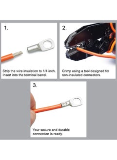 Duravel Duravel Copper Cable Lugs Ring Terminal Connectors,for Marine, Solar, Automotive Electric Home Applications etc(Pack-Of 10) (Cable Size 25mm, Hole Size 6mm)  - Image 3