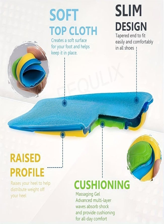 SPAREQUE Gel Heel Cups Silicone Heel Pad for Heel Ankle Pain, Heel Spur Shoe Support Pad for Men and Women Shock Cushion Pad - Image 4