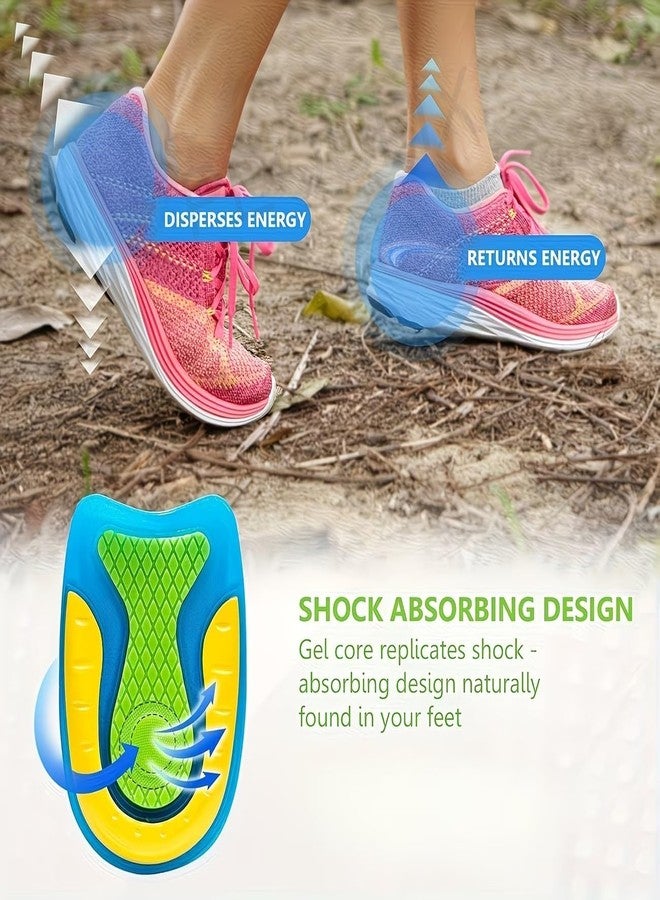 SPAREQUE Gel Heel Cups Silicone Heel Pad for Heel Ankle Pain, Heel Spur Shoe Support Pad for Men and Women Shock Cushion Pad - Image 5