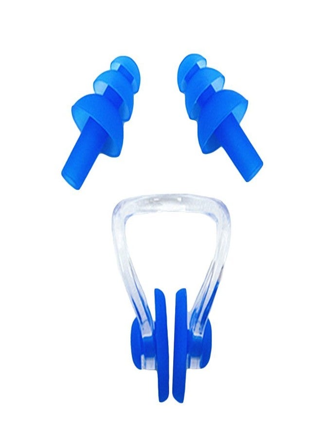 Slyk Swimming Kit Set for Young, Adult, Men and Women with Silicone Swim Cap, Swim Goggle, 2 pc Earplugs with 1 pc Nose Clip (Blue) - Image 3