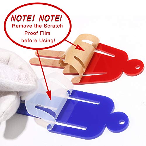 Saganizer Men Women Unisex Acrylic Restroom Dressing Room Keychains Tags - Perfect for designating Bathroom Keys at Office/School/Restaurant/Store/Classroom 2 Pack Protective Film Coating Remove Before Using - Image 3