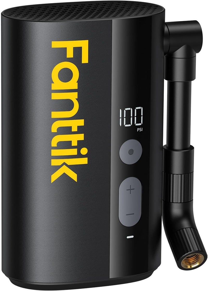 Fanttik X9 Ace Mini Bicycle Tire Pump - 150 PSI Electric Air Pump with Gauge for Presta and Schrader Valves - Image 1