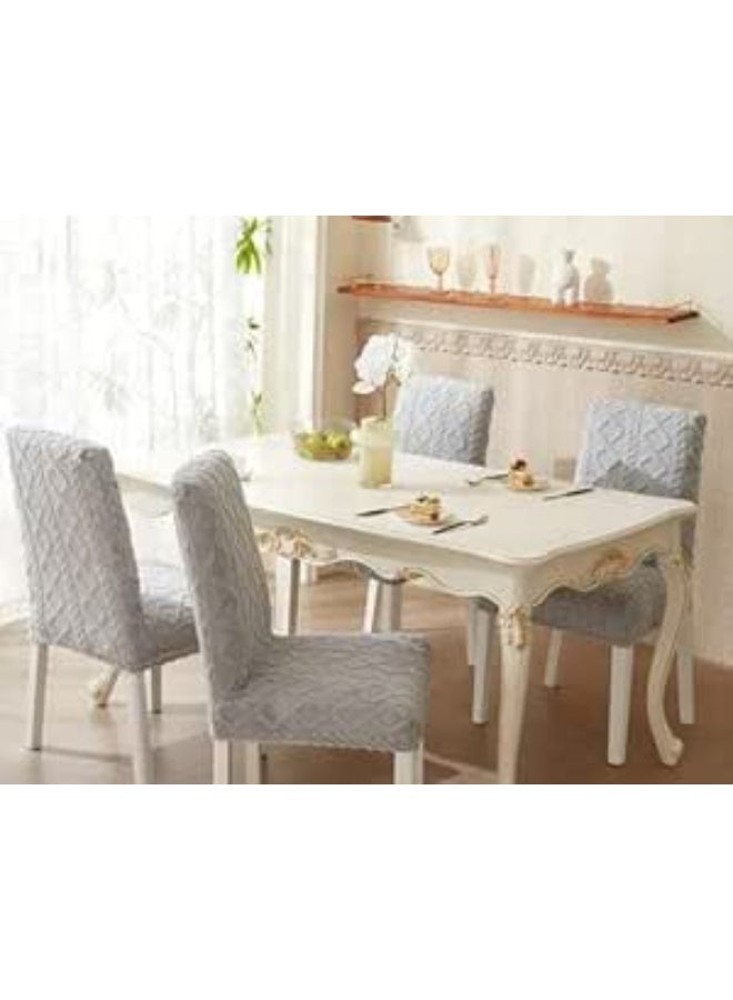 أغطية كراسي الطعام الجاكار - مجموعة من 6 كراسي - Image 2